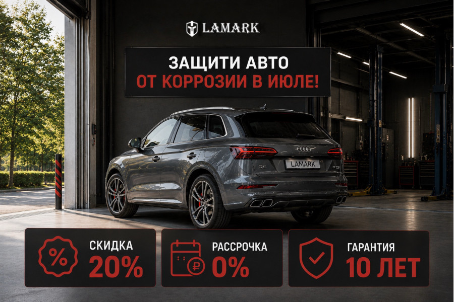 Скидка 20% на антикоррозийную обработку вашего авто! Только до конца июля!